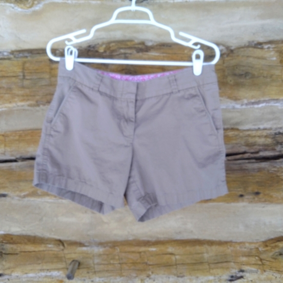 J. Crew Factory Pants - J. Crew Factory Tan Broken-In Chino 4.5" Shorts Size 4